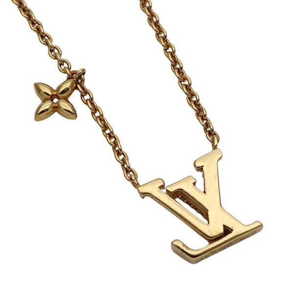 LOUIS VUITTON Gold Necklace - Picture 4 of 12
